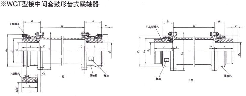 WGT型接中间套鼓形齿式草莓视频性福宝